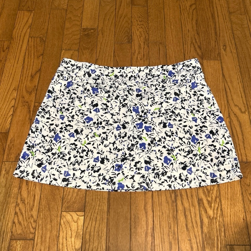 Callaway Golf White Black Purple Skort XL Activewear Sport Stretch Active Preppy